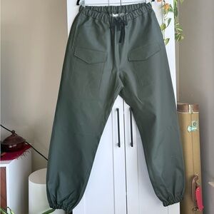 Stutterheim 'Dala' Dark Matte Green Waterproof Trousers